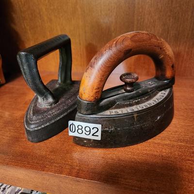 2 Antique Irons Colebrookdale Pottstown Pa.
