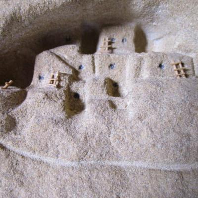 Sandstone sculpture village