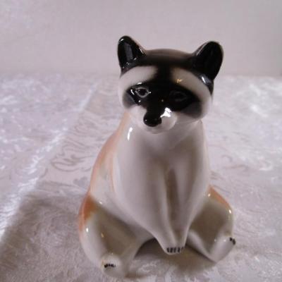 Lomonosov Imperial Porcelain red raccoon figurine