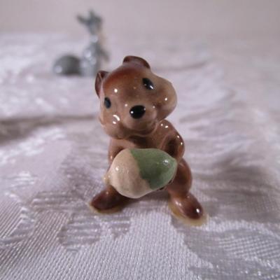 Hagen Renaker Gray Squirrrel, & Chipmunk
