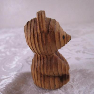 Sweet little Vintage Japanese wood bear