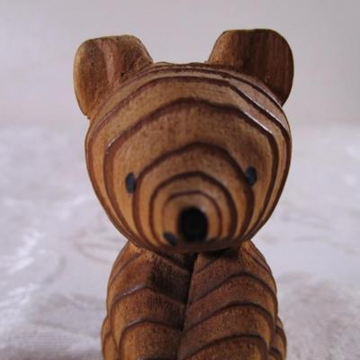 Sweet little Vintage Japanese wood bear