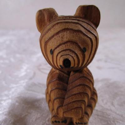 Sweet little Vintage Japanese wood bear