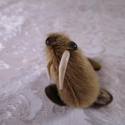 Walrus with seal? fur