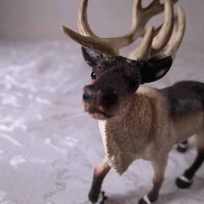 WS Reindeer, Donkey with a load, and Elephant figurines
