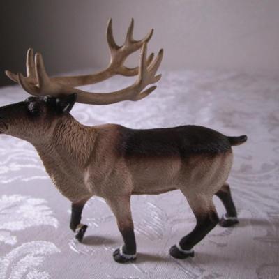 WS Reindeer, Donkey with a load, and Elephant figurines