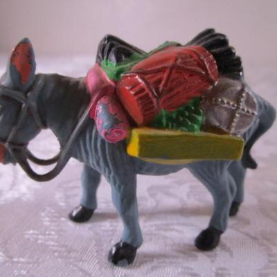 WS Reindeer, Donkey with a load, and Elephant figurines