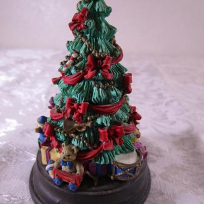 Resin musical Christmas Tree