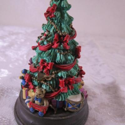 Resin musical Christmas Tree