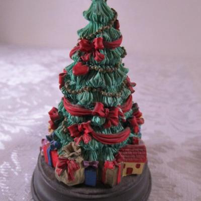 Resin musical Christmas Tree