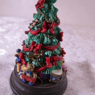 Resin musical Christmas Tree