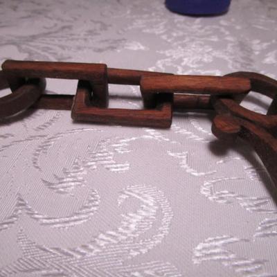 Hand-carved wood Welsh decorative spoon