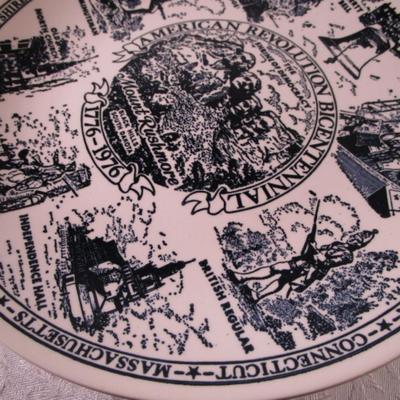 American Bicentennial decorative plate