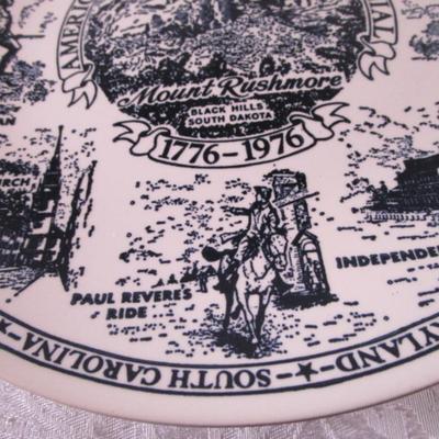 American Bicentennial decorative plate