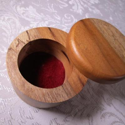 Hand-crafted myrtle wood jewelry box