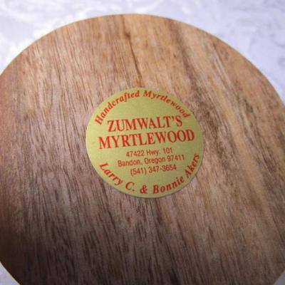 Hand-crafted myrtle wood jewelry box