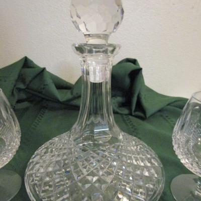 Irish? Crystal decanter with 2 brandy snifters