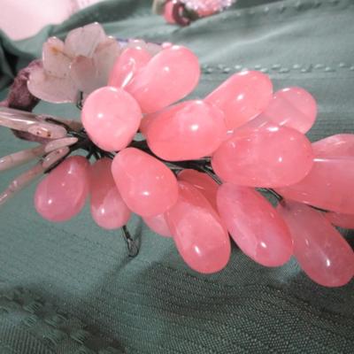Vintage handcrafted Italian Hardstone Grape cluster