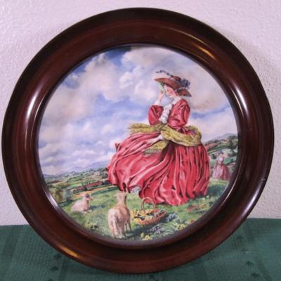 Royal Doulton plate in frame