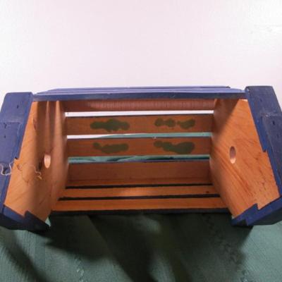 Wood decorative crate