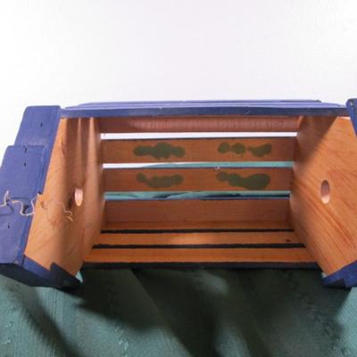 Wood decorative crate