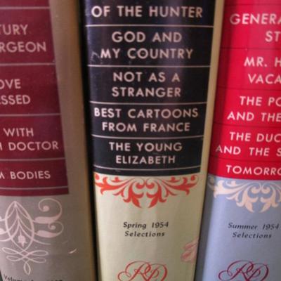 6 Vintage Reader's Digest Condensed Books