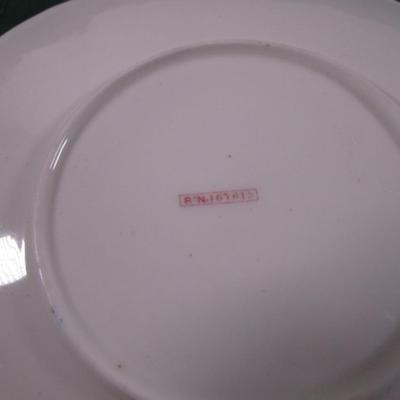 Vintage plate with gold trim