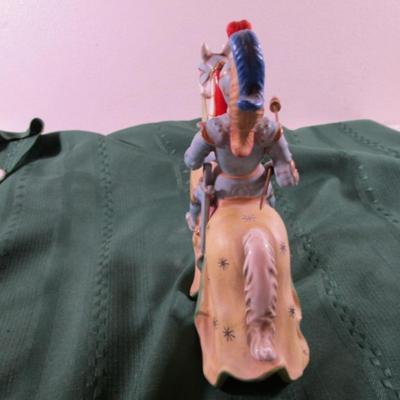 Andrea Sadek porcelain jouster knight on horse