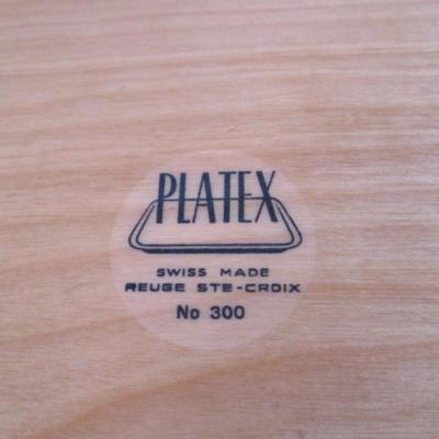 Platex Swiss-made Reuge Ste-Croix #300 wood serving tray