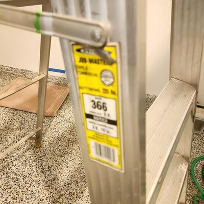Werner Aluminum Step Ladder 6ft model 366 Made in USA