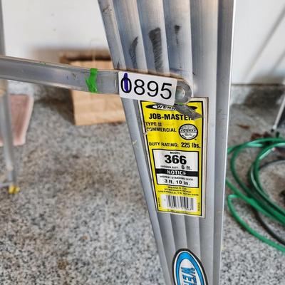 Werner Aluminum Step Ladder 6ft model 366 Made in USA