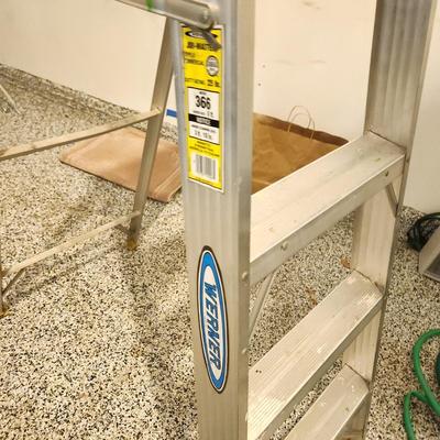 Werner Aluminum Step Ladder 6ft model 366 Made in USA