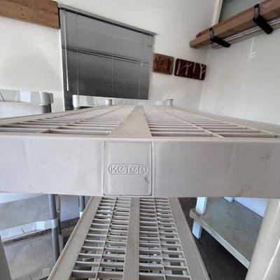 Three Plastic Shelf Units (G-BB)