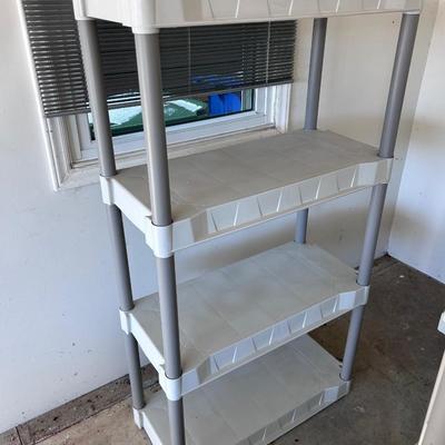 Three Plastic Shelf Units (G-BB)