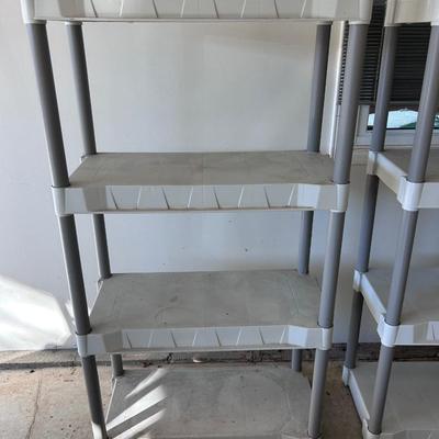 Three Plastic Shelf Units (G-BB)