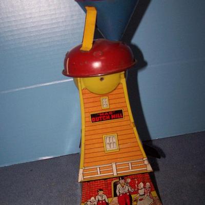 LOT 151 VINTAGE TIN LITHO DUTCH MILL SAND TOY