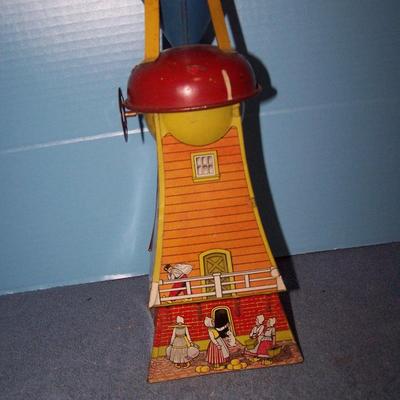 LOT 151 VINTAGE TIN LITHO DUTCH MILL SAND TOY