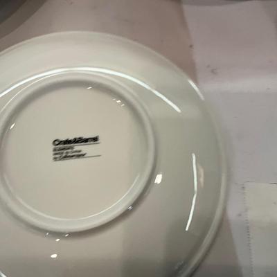 K1046 Large Lot of White Porcelain Crate & Barrel , IKEA Dishes