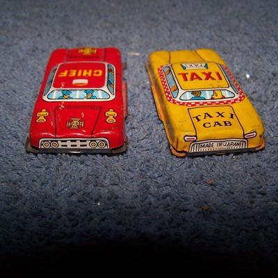 LOT 166 VINTAGE TIN LITHO MINI CARS JAPAN FRICTION