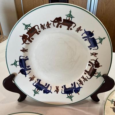 K1050 Emma Bridgewater UK Working Elephants Salad Plates