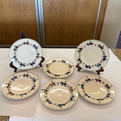 K1050 Emma Bridgewater UK Working Elephants Salad Plates