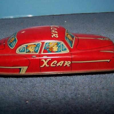 LOT 168 WONDERFUL VINTAGE TIN LITHO CARS! XCAR & LIMO FRICTION JAPAN