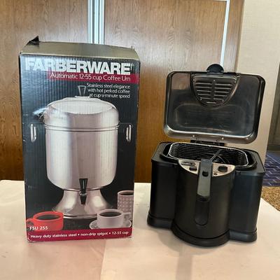 K1051 Farberware Coffee URN and Rival Fryer
