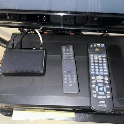 50” PANASONIC TV & JVC COMBO DVD/VHS PLAYER BOTH HAVE REMOTES