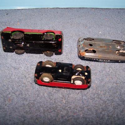 LOT 178 GREAT VINTAGE TIN LITHO SMALL CARS FRICTION