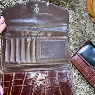 LEATHER LOFT PURSES AND 2 WALLETS