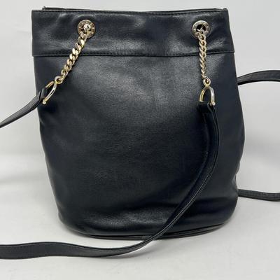 Vintage Paloma Picasso Black Leather Handbag