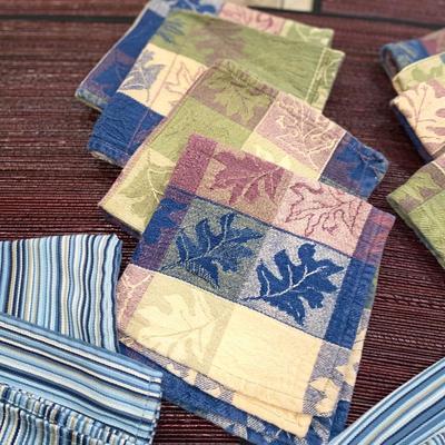 DISH DRAINING MAT, NICE CLOTH NAPKINS, AND PLACEMATS