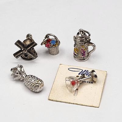 Vintage Charms, Some Sterling Stamped (5)
