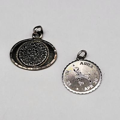 Zodiac Aries Charms & Mayan Pendant